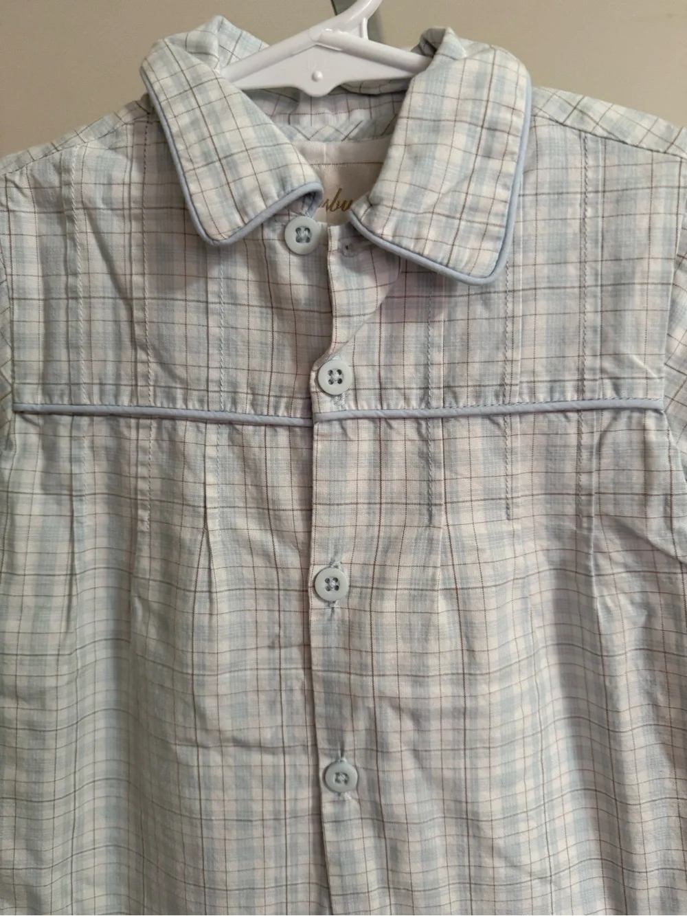 Strasburg plaid romper
